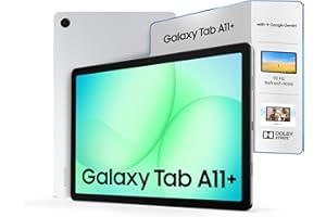 Samsung Galaxy Tab A11+, 27.82 cm (11 inch) Display, 6 GB RAM, 128 GB Storage, 90Hz Refresh Rate, AI with Google Gemini, Dolby Atmos, Quad Speakers, Wi-Fi Tablet, Silver
