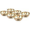 Kanshita's Rasoiware Brass Katori/Round Puja Katori Size - 35 ml (6 PCS)
