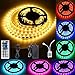 Produktbild LED Strip Licht Streifen 5m Band Leiste Wasserdicht RGB Set mit inkl. 300 LEDs Weiches Licht 12V 60W Netzteil 5A Power Adapter 44 Keyboard Fernbedienung (2A/24W)