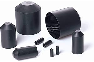 HILLTOP PRODUCTS LTD Heat Shrink End Cap Size 10mm Down to 3mm Diameter (11/ADH) Black (1000pc)