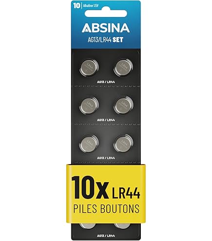 Pack De 10 Piles Vinnic LR44H - Compatibles Maxell - NiMH 1000 MAh