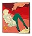 Produktbild Epic Graffiti" Alice Smoking by Sai Tamiya Gisele Canvas Wall Art, 20" X 24", Red