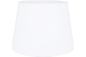 MiniSun | Modern Tapered Light Shade in a White Fabric Finish | Floor Lamps & Torchieres, Home Décor & Improvement Essential