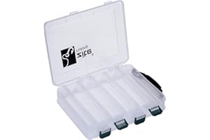 Zite Fishing Köderbox Angeln Doppelseitig mit Tragegriff 20x15,5x4,5cm - Kunstköder-Box Hardbaits Wobbler Blinker