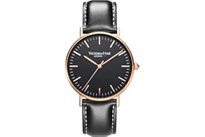 VICTORIA HYDE Fashion Minimalistyczny zegarek kwarcowy japoński skórzany zegarek na rękę