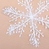 Pack of 30 snowflakes Snow 22cm Christmas Star Star Window decorations Christmas decorations hanging Shape Table Decoration Christmas Decoration Set - 5
