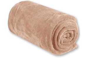 Bestgoodies Kocyk dziecięcy o wymiarach 70 x 100 cm – beżowy, koc dla małych dzieci, koc do przytulania i raczkowania, wykonany zgodnie ze standardem Öko-Tex Standard 100 klasa 1