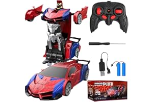 DAJASD Ferngesteuertes Auto Transformator mit Batterie Fernbedienung, 2,4GHz Spider Rc Auto 360°Drehung Transformator Ferngesteuertes Auto Spielzeug, RC Auto Roboter Geschenke Kinder 14+ Jahre