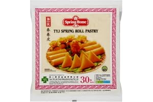 LONDON GROCERY TYJ 10-Inch Spring Roll Pastry | 30 Sheets x 10 Packs | Premium Asian Pastry Wrappers | Ideal for Spring Rolls, Samosas, Snacks & Frying
