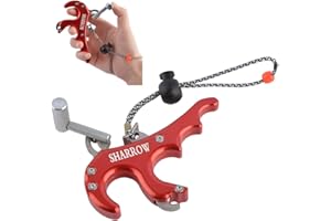 ZSHJGJR Arc Compound Release Aid 4 Finger Aide à la Libération Déclencheur Tir à l'arc Libération des Doigts Étrier de poignée Accessoires pour De Plein air Chasse