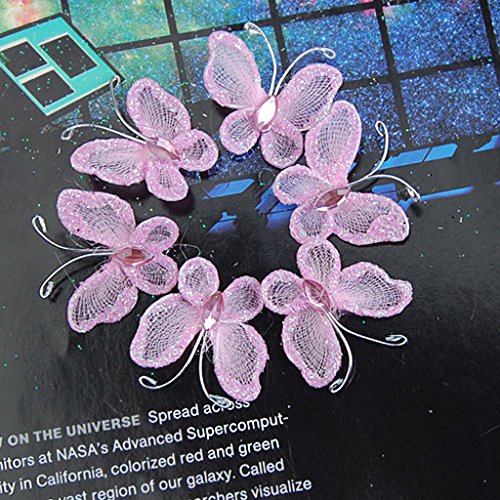 50St. Schmetterlinge Deko für Hochzeit- pink - 6