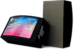 Z-lion Electroplated Diamond Polishing Hand Pads Grit 120 Arc Shape Back for Glass Stone Granite Marble Concrete