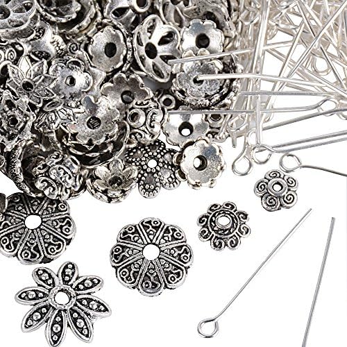 200 Plated 26mm + 200pcs Beads Caps