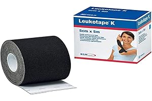 BSN Medical Leukotape K taśma kinezjologiczna (czarna, 5 cm x 4,5 m)