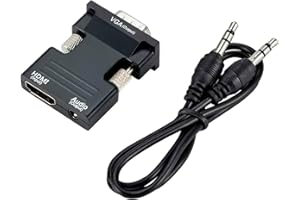 Multibao HDMI to VGA Converter Adapter Cable HDMI INPUT to VGA OUTPUT for TV PC Monitor