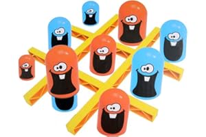 BSTCAR Gobblet Mampfer Tic-Tac-Toe, zabawka planszowa, zabawna, interaktywna gra dla dzieci, rodziny, przyjaciół