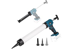KATSU TOOLS KATSU FIT-BAT Cordless Caulking Gun 18V/21V, Non Drip, 4 Adjustable Speeds, Adhesive Sealant Gun for Automatic Smooth Application, Battery Not Included