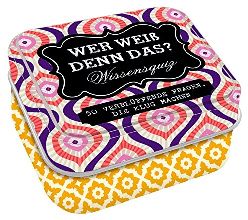 Preisvergleich Produktbild Spielebox - After-Dinner-Games - Wer weiß denn das: Wissensquiz (KreativGalerie)