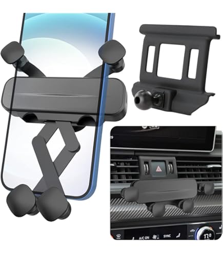 MICMXMO Support Téléphone Magnétique Compatible Avec Audi A1 8X S1 (2010-2018), Super Aimants Support Telephone Voiture Pour Magsafe, Support Universel Pour Smartphone, Pour IPhone 16/15/14,Noir