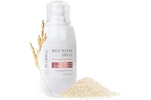 ProBliva Rice Water Hair Growth Treatment Leave-in Scalp Spray Infused with Biotin Caffeine for Thinning Hair and Hair Loss - with Castor Oil Rosemary Oil, Hair Growth and Enhancer 1.7 Fl. oz