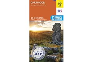 Dartmoor Map | Weatherproof | Dartmoor National Park | Ordnance Survey | OS Explorer Active Map OL28 | England | Walks | Hiking | Maps | Adventure
