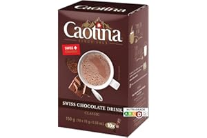 Cioccolata da bere originale Caotina, bastoncini - porzione tazza, cacao in polvere con il miglior cioccolato svizzero, cioccolata calda sostenibile e certificata, 1x150g