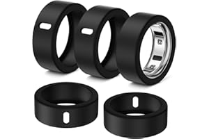 Hexasider Pack of 5 Rings Cover Compatible with Oura Ring Gen 4/Gen 3 Horizon/Heritage Protective Case, Scratch-Resistant Silicone Case for Oura Ring Protector Accessories for Size 4