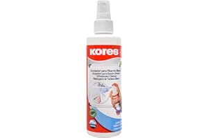 ‎KORES Kores - Whiteboard Reinigerspray für Schule, Büro und Zuhause, Trocken Wischen, Umweltfreundlich, Packung von 1 x 250ml