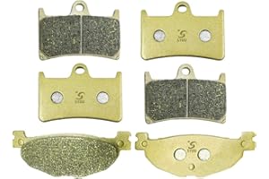 SYUU Motocicleta ibra de cobre delantero y trasero Pastillas de freno para Yamaha XP 500 T-Max 500 2008 2009 2010 2011 2012 FA252F FA408R
