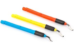 AFA TOOLING APPROVED FOR AUTOMOTIVE AFA Tooling Multi Hardness Level Deburring Tool Kit | Precision Edge Burr Removal on Copper, Iron, Brass, and PVC Plumbing Pipes, 3D Printing Plastics, Resin Art, and Metal Work (63-67 HRC)