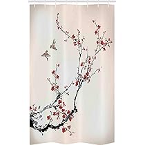 Duschvorhang Extra Lang Mit Blumenmuster – Wasserdicht & Ohne Haken