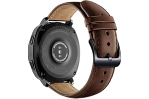 Shieranlee 20 mm skórzany pasek do zegarka, pasek skórzany zamiennik do Garmin Vivoactive 3 Music/Vivoactive 3/Venu/Vivomove HR/Luxe/Style/Forerunner 245/645 Music, 20mm