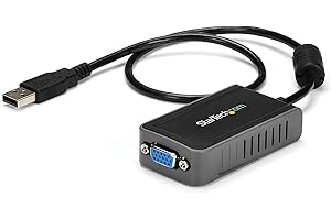 StarTech.com USB 2.0 to VGA Adapter, USB to VGA Monitor Converter for Windows, 1440x900 (no support for macOS/ChromeOS/Linux)