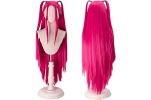 PORSMEER Parrucca da cacciatore di demoni per cosplay anime Zoey Mira parrucche lunghe e lisce, accessori per capelli da donna (cacciatore di demoni-Mira)