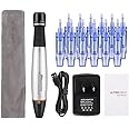 RELIFA™ Dr Derma Pen Ultima A1C - Authentic Multi-Function Wired Derma Beauty Pen - Trusty Skin Care Tool Kit - 12pins х2 (0.25mm) +Round Nano x10(0.25mm) Cartridges