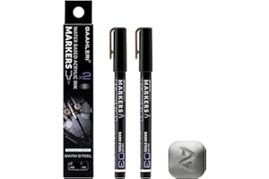 Gaahleri Marcador GM-MS03 acero oscuro, 2 unidades