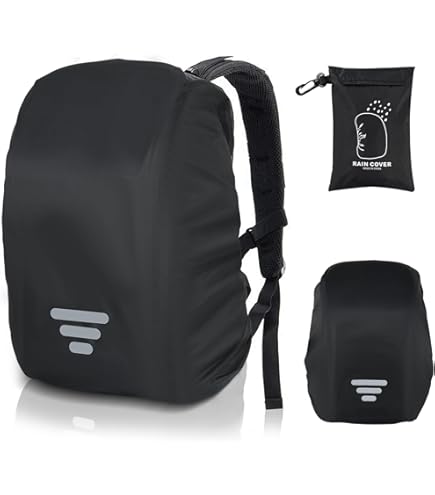 Miinsiinoore Lot De 2 Housses De Pluie Imperméables Pour Sac à Dos, Housse De Protection Réfléchissante