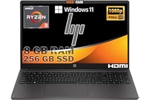 HP 255 G10 notebook portatile, Ram 8gb ddr4, SSD Nvme 256 GB,Display Full Hd 15.6",Cpu Amd Ryzen 3 7320U, 4 Core 4,1Ghz, Wi-fi, 3 usb, Windows 11 pro, Libre office,pronto all'uso