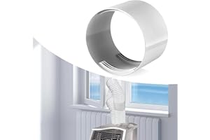AZONELIFE Acoplador de Extensión de Manguera de Aire Acondicionado Portátil, Acoplamiento de Conector de Manguera de Ventilación, Adaptador para Tubo de ventilación para manguera de rosca de 15cm
