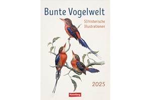 Bunte Vogelwelt Wochenplaner 2025 - 53 historische Illustrationen: 53 historische Tafeln mit Vogeldarstellungen in einem hochwertigen Wandkalender. ... Vogelliebhaber (Wochenplaner Harenberg)