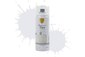 Etrexonline Pintura en Spray Ultra Mate a la Tiza, Chalk Paint Spray, Ideal para Metal,Madera y Cerámica, Acabado de Estilo Vintage - Color Blanco puro (400ml, 1 Unidad)