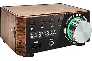 Adeept Mini Bluetoth 5.0 Amplificatore di Potenza Hi-Fi Stereo Classe D TPA3116 Amplificatore Digitale 50W x 2 Altoparlanti Domestici Audio Car Marine Music Player TF USB AUX IN