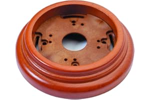 Peana de madera para Garby y Dimbler, mecanismos eléctricos vintage para pared - Accesorio para enchufes e interruptores de pared - Madera de haya color miel - Sin paso de cable - Peana Fontini