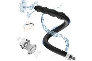 BDSMJOY Limpieza anal Plug Anal con 4 Bolas, Con tapón de observación anal hueco Juguetes anales,Juguetes sexuales para irrigación de colon