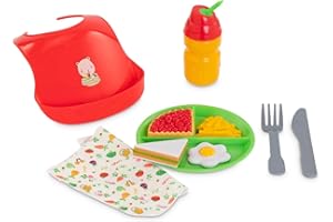 Corolle - Coffret Bon Appétit, 10 accessoires, pour poupon 36 et 42cm, dès 2 ans, 9000141270