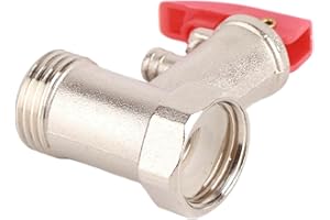 FTVOGUE Sicherheitsventil 1/2", 0.9MPa Messing vernickeltes Sicherheitsventil Druckbegrenzungsventil für Warmwasserbereiter