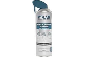 POLAR SPECIALIST COATINGS Polar Paint & Varnish Stripper Spray - 500ml | Industrial Strength Gel Removal for Paints, Varnishes & Other Stubborn Resides | Multi Surface Paint Stripper for Wood, Metal and Concrete