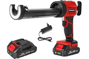 EAGERMINDS Pistola a cartuccia a batteria per Makita 18 V, batteria elettrica 1500 mAh con 4 velocità e LED, pistola elettrica in silicone per cartucce da 300 ml, per sigillatura, sigillatura (1 × batteria)