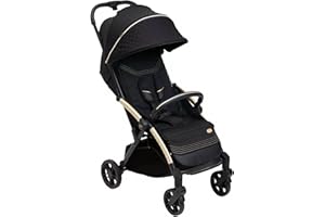 Chicco Goody XPlus Stroller for Birth to 4 Years (22kg) Easy Compact Design Suspended Wheels Fully Reclinable with Canopy for All Weather 5pt Safety Harness Black