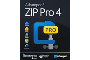 Ashampoo ZIP Pro 4 - Komprimierungs-Programm zum Packen, Verschlüsseln, Sichern – auch für Win 11 | 1 Gerät | 1 Benutzer | PC Aktivierungscode per Email
